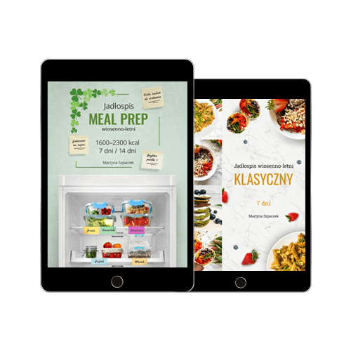 Pakiet: jadłospis MEAL PREP wiosenno-letni + jadłospis wiosenno-letni